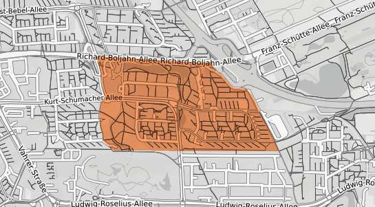 Mietspiegelkarte Bremen Neue Vahr Südost